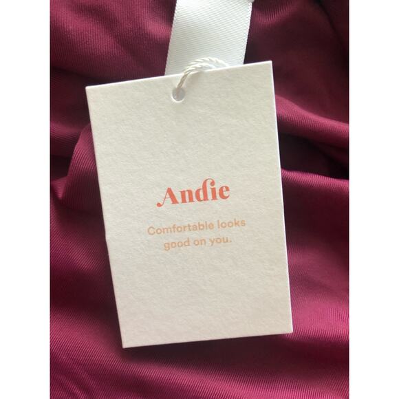 NEW Andie The Caicos Top Hipster Bottom Set 2 Plum Medium Womens - Picture 11 of 15